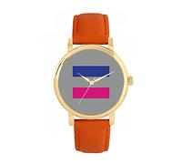 Toff London Pride Androgynous Flag Watch Ladies 38mm Case 3atm Water Resistant Custom Designed Quartz Movement Luxury Fashionable