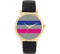 Toff London Pride Androgynous Flag Watch Ladies 38mm Case 3atm Water Resistant Custom Designed Quartz Movement Luxury Fashionable
