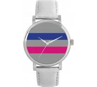 Toff London Pride Androgynous Flag Watch Ladies 38mm Case 3atm Water Resistant Custom Designed Quartz Movement Luxury Fashionable