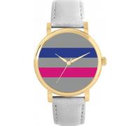 Toff London Pride Androgynous Flag Watch Ladies 38mm Case 3atm Water Resistant Custom Designed Quartz Movement Luxury Fashionable