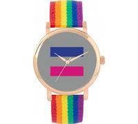 Toff London Pride Androgynous Flag Watch Ladies 38mm Case 3atm Water Resistant Custom Designed Quartz Movement Luxury Fashionable