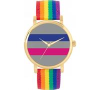 Toff London Pride Androgynous Flag Watch Ladies 38mm Case 3atm Water Resistant Custom Designed Quartz Movement Luxury Fashionable