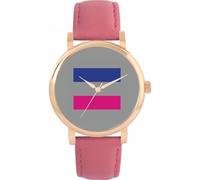 Toff London Pride Androgynous Flag Watch Ladies 38mm Case 3atm Water Resistant Custom Designed Quartz Movement Luxury Fashionable