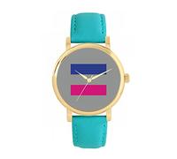 Toff London Pride Androgynous Flag Watch Ladies 38mm Case 3atm Water Resistant Custom Designed Quartz Movement Luxury Fashionable