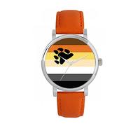 Toff London Pride Bear Flag Watch Ladies 38mm Case 3atm Water Resistant Custom Designed Quartz Movement Luxury Fashionable