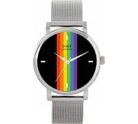 Toff London Pride Linear Black batons Watch Ladies 38mm Case 3atm Water Resistant Custom Designed Quartz Movement Luxury Fashionable