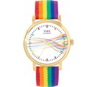 Toff London Pride Ribbon batons Watch Ladies 38mm Case 3atm Water Resistant Custom Designed Quartz Movement Luxury Fashionable