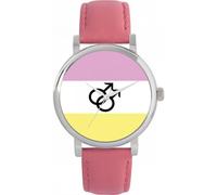 Toff London Pride Twink Flag Watch Ladies 38mm Case 3atm Water Resistant Custom Designed Quartz Movement Luxury Fashionable