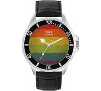 Toff London Pride Vintage Rainbow Mens Wrist Watch 42mm Case Custom Design
