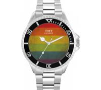 Toff London Pride Vintage Rainbow Mens Wrist Watch 42mm Case Custom Design