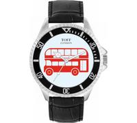 Toff London Red Double Decker Bus Mens Wrist Watch 42mm Case Custom Design