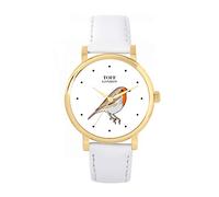 Toff London Robin Bird Watch Ladies 38mm Case 3atm Water Resistant Custom Designed Quartz Movement Luxury Fashionable