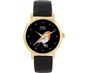 Toff London Robin Bird Watch Ladies 38mm Case 3atm Water Resistant Custom Designed Quartz Movement Luxury Fashionable