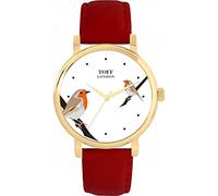 Toff London Robins Bird Watch Ladies 38mm Case 3atm Water Resistant Custom Designed Quartz Movement Luxury Fashionable