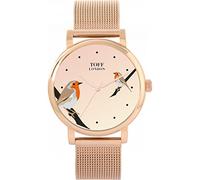 Toff London Robins Bird Watch Ladies 38mm Case 3atm Water Resistant Custom Designed Quartz Movement Luxury Fashionable
