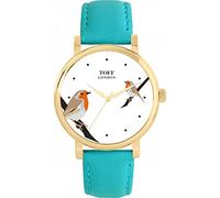 Toff London Robins Bird Watch Ladies 38mm Case 3atm Water Resistant Custom Designed Quartz Movement Luxury Fashionable