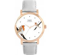 Toff London Robins Bird Watch Ladies 38mm Case 3atm Water Resistant Custom Designed Quartz Movement Luxury Fashionable