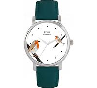 Toff London Robins Bird Watch Ladies 38mm Case 3atm Water Resistant Custom Designed Quartz Movement Luxury Fashionable