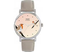 Toff London Robins Bird Watch Ladies 38mm Case 3atm Water Resistant Custom Designed Quartz Movement Luxury Fashionable