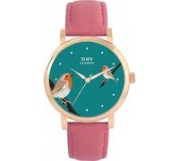 Toff London Robins Bird Watch Ladies 38mm Case 3atm Water Resistant Custom Designed Quartz Movement Luxury Fashionable