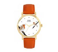 Toff London Robins Bird Watch Ladies 38mm Case 3atm Water Resistant Custom Designed Quartz Movement Luxury Fashionable