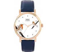 Toff London Robins Bird Watch Ladies 38mm Case 3atm Water Resistant Custom Designed Quartz Movement Luxury Fashionable