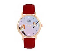 Toff London Robins Bird Watch Ladies 38mm Case 3atm Water Resistant Custom Designed Quartz Movement Luxury Fashionable