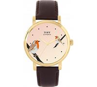 Toff London Robins Bird Watch Ladies 38mm Case 3atm Water Resistant Custom Designed Quartz Movement Luxury Fashionable