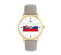 Toff London Slovakia Flag Watch 38mm Case 3atm Water Resistant Custom Designed Quartz Movement Luxury Fashionable