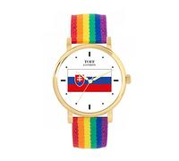 Toff London Slovakia Flag Watch 38mm Case 3atm Water Resistant Custom Designed Quartz Movement Luxury Fashionable
