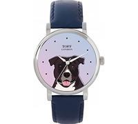 Toff London Staffordshire-Terrier Head Dog Watch Ladies 38mm Case 3atm Water Resistant Custom Designed Quartz Movement Luxury Fashionable