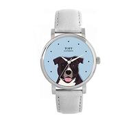 Toff London Staffordshire-Terrier Head Dog Watch Ladies 38mm Case 3atm Water Resistant Custom Designed Quartz Movement Luxury Fashionable