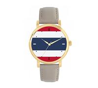 Toff London Thailand Flag Watch Ladies 38mm Case 3atm Water Resistant Custom Designed Quartz Movement Luxury Fashionable