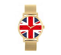 Toff London UK Flag Watch Ladies 38mm Case 3atm Water Resistant Custom Designed Quartz Movement Luxury Fashionable