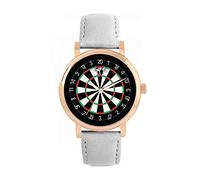 Toff London White Dartboard 180 Watch Ladies 38mm Case 3atm Water Resistant Custom Designed Quartz Movement Luxury Fashionable