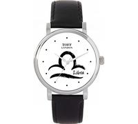 Toff London White Libra Watch Ladies 38mm Case 3atm Water Resistant Custom Designed Quartz Movement Luxury Fashionable