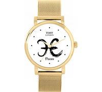 Toff London White Pisces Watch Ladies 38mm Case 3atm Water Resistant Custom Designed Quartz Movement Luxury Fashionable