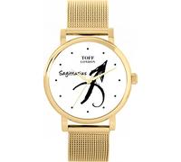 Toff London White Sagittarius Watch Ladies 38mm Case 3atm Water Resistant Custom Designed Quartz Movement Luxury Fashionable