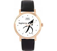 Toff London White Sagittarius Watch Ladies 38mm Case 3atm Water Resistant Custom Designed Quartz Movement Luxury Fashionable