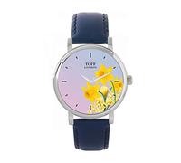 Toff London Yellow Daffodil Watch Ladies 38mm Case 3atm Water Resistant Custom Designed Quartz Movement Luxury Fashionable