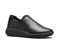 ToffeIn SmartSole Shoe, Slip On Shoe, Slip Resistant GripSafe Sole, Easy to Clean, Comfortable and Lightweight, Perfect Footwear for Nurses and Doctors, Reduces Strain On Feet Black