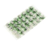 Tofficu 1 Box Miniature Simulation Plant Cluster for DIY Fairy Garden and Micro Landscape Realistic Mini House Vegetation Model with Vivid Green Leaves for Sand Table and Craft Decoration