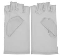 Tofficu 1 Pair Fingerless Gloves Professional Manicures Gloves Spandex Material Comfortable Easy to Clean Cycling Driving UV Protection for Hand Skin