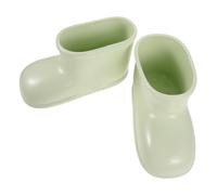 Tofficu 1 Pair Foot Soaker Boots Pvc Insulated Foot Spa Bucket for Home Use with Temperature Control Green Color for Pedicure and Relaxation