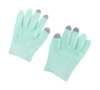Tofficu 1 Pair Touch Screen Moisturizing Gel Gloves for Adults, Hydrating Spa Hand Care Mittens with Essential Oil, Autumn Green Color, Suitable for Skin Care and Daily Use