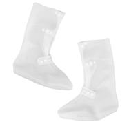 Tofficu 1 Pair White Waterproof Hiking Gaiters for Shoes with Adjustable Fit and Sand Blocking, Sturdy Pvc Boot Covers for Outdoor Hunting and Running, Suitable for Seasons