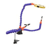 Tofficu 1 Set Claw Welding Hand Clamp with Magnifying Glass Versatile Soldering Tool for Aviation Modeling and Repairs User Friendly Design for Easy Operation and Efficient Work