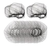 Tofficu 10 Pcs Hair Nets Mesh Hair Net Breathable Comfortable Hand Feeling Fabric Simple Look Design Women Girl Working Party
