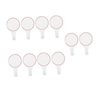 Tofficu 10 Pcs Handheld Dry Erase Whiteboard Single Sided Score Boards with Frame Sturdy Lightweight Writing Boards for Voting Teaching Classroom and Office Use