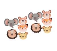 Tofficu 10 pcs Jungle Animal Paper Lanterns Hanging Party Decorations for Birthday Classroom Festival with Tiger Lion Bear Elephant Fox Design